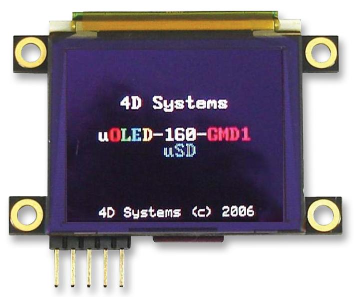 4D Systems 6D302 Display, W/cntrl, 160X128, Uoled-160-G1