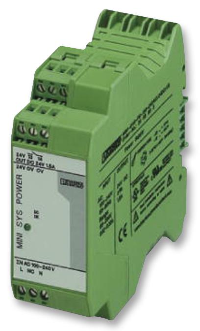 Phoenix Contact 2866983 Power Supply, 1.5A, 24V, Din Rail