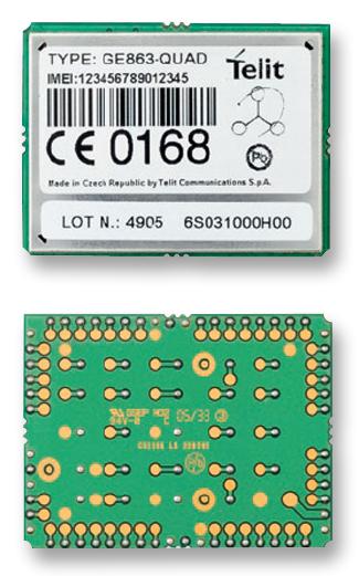 Telit Wireless Solutions Ge863Qud730 Module, Gsm / Gprs, Quad Band