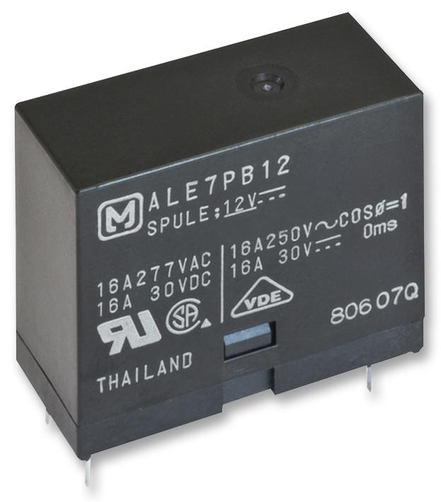 Panasonic Ale1Pb24 Relay, Spst-No, 277Vac, 30Vdc, 16A