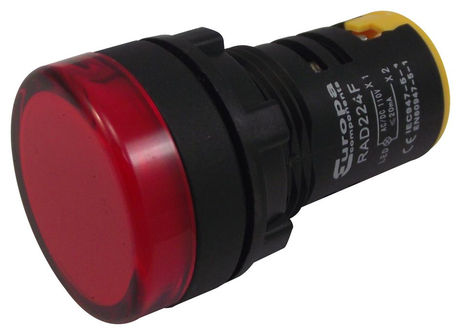 Multicomp Pro Rad224F 22mm Switches Led Pilot Red 110V