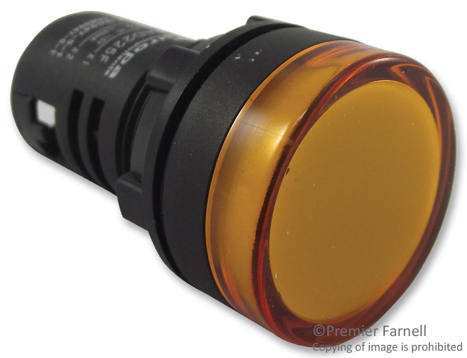 Multicomp Pro Rad225F 22mm Switches Led Pilot Amber 110V