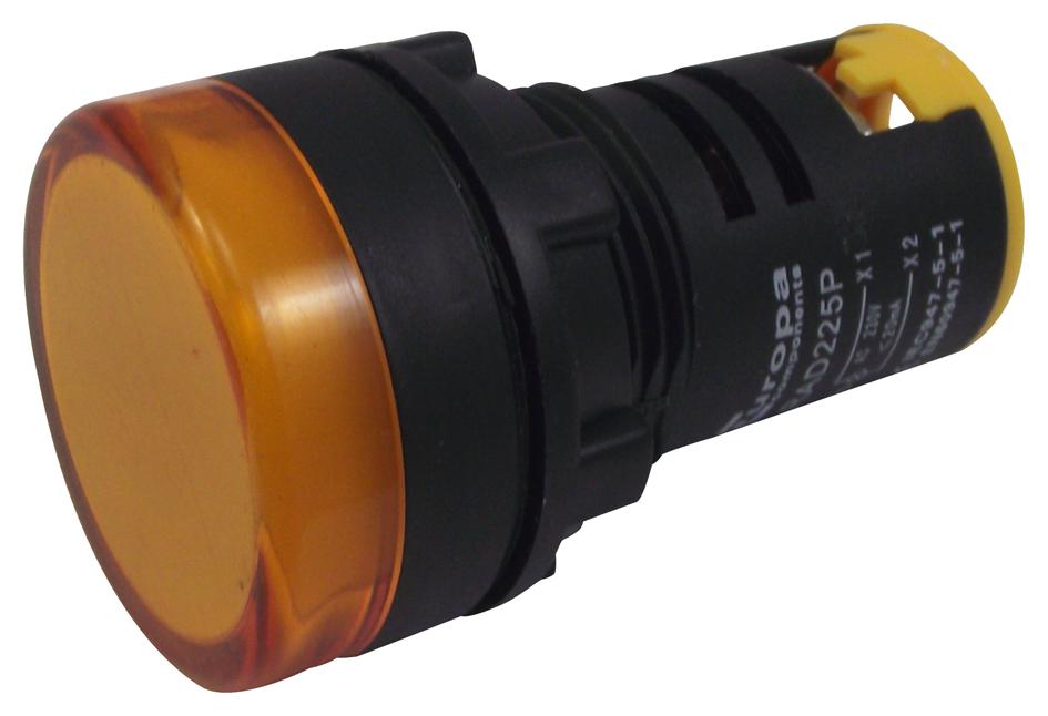 Multicomp Pro Rad225P 22mm Switches Led Pilot Amber 230V