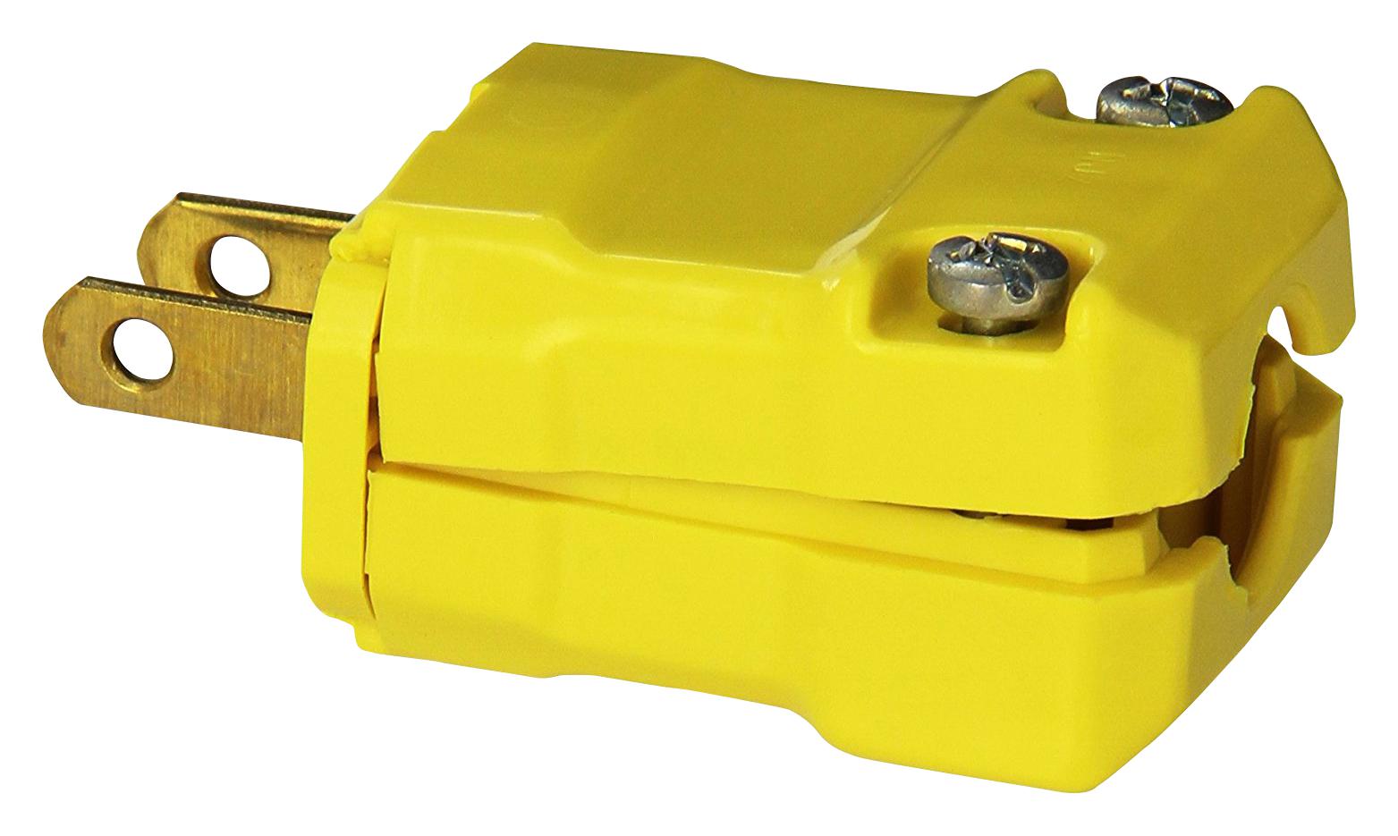 Hubbell Wiring Devices Hbl5865Vy Electrical Plug, 15A, Yellow