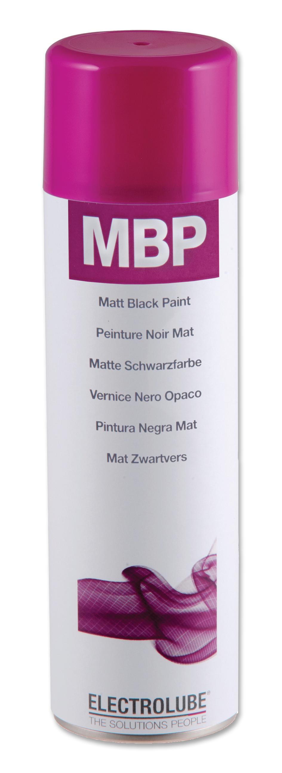 Electrolube Mbp400 Paint, Matt Black, 400Ml