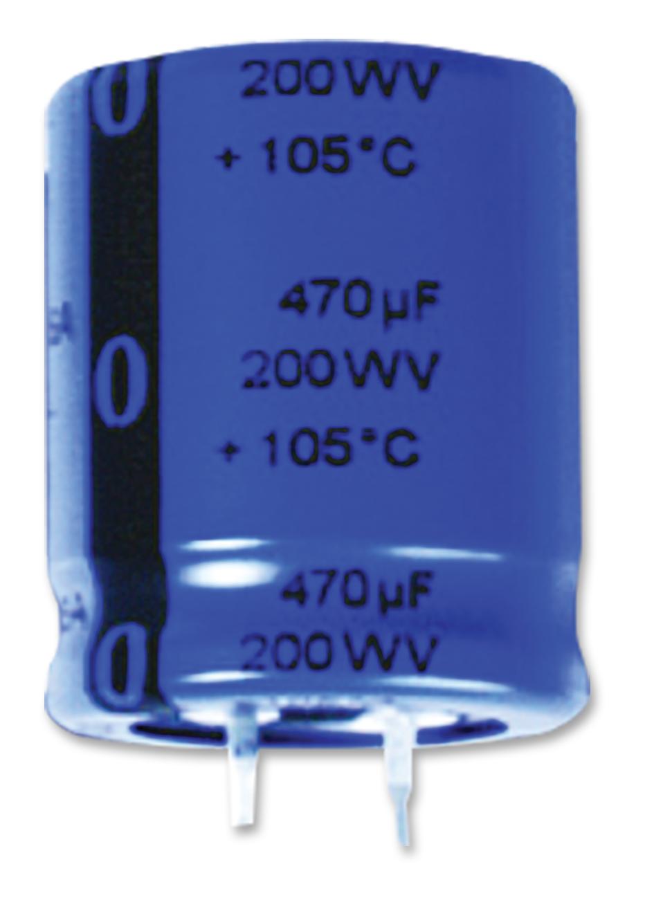 Cornell Dubilier Slpx221M450C7P3 Capacitor, 220Îf, 450V, Alu Elec, Snap In