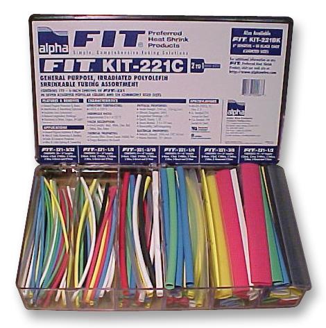 Alpha Wire Fitkit221C Mc032 Kit, Heatshrink, Pk119