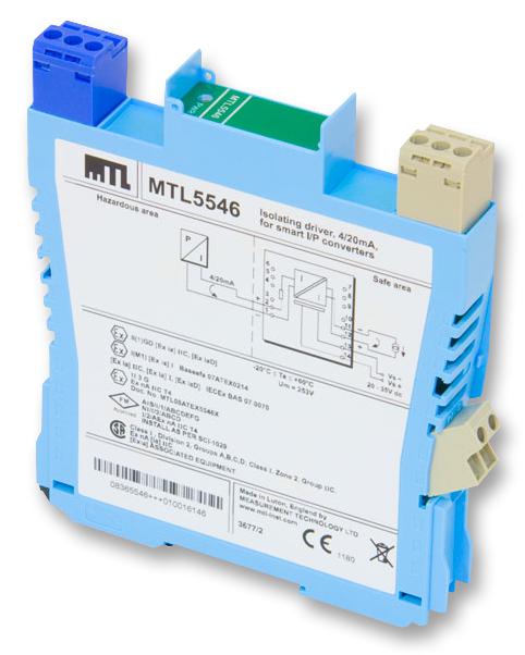 Mtl Surge Technologies Mtl5546. Isolating Driver, 1Ch, 0.02A, Din Rail