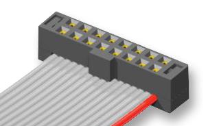 Samtec Tcsd-10-01-N Idc Connector, Rcpt, 20Pos, 2Row, 2mm