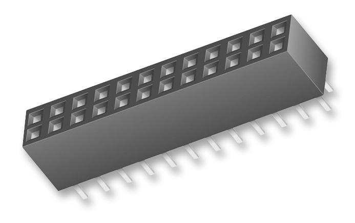 Samtec Bcs-111-L-S-Te . Connector, Rcpt, 11Pos, 1Row, 2.54mm