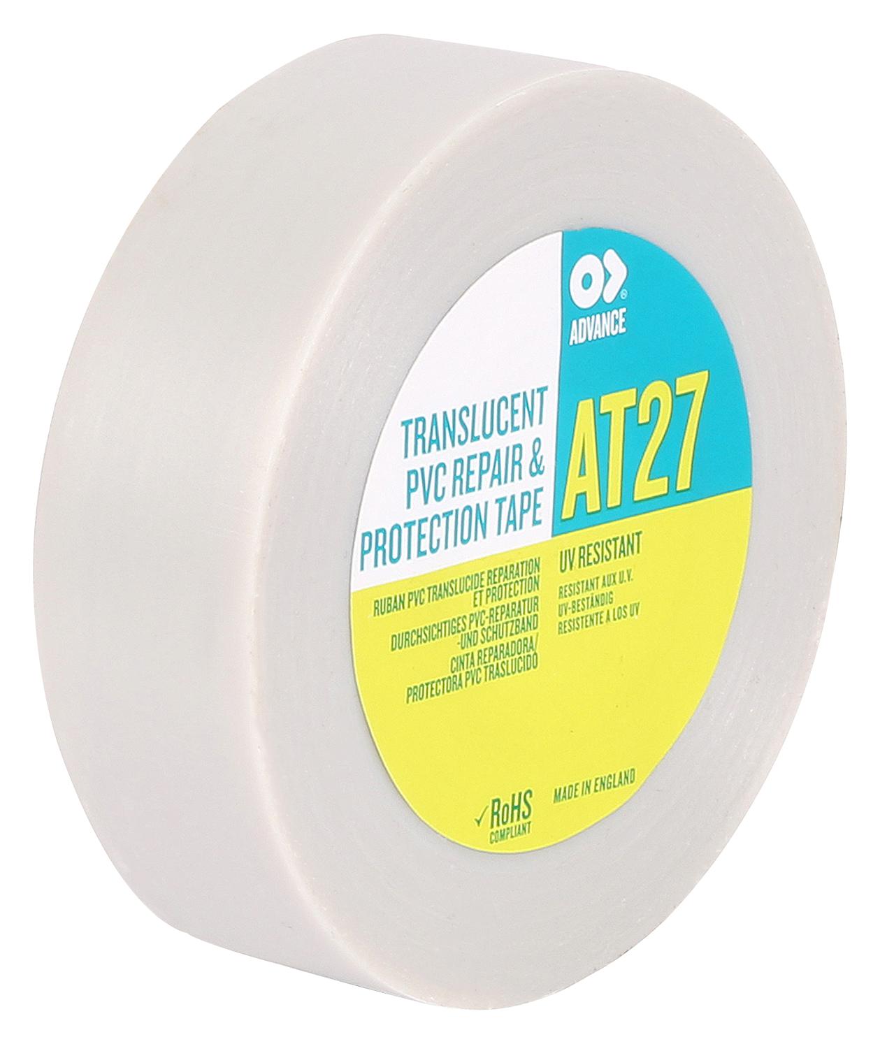 Advance Tapes At27 Transparent 33M X 25mm Fix/repair Tape, Pvc, 33M X 25mm