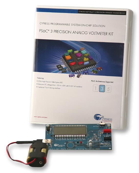 Infineon Cy8Ckit-007 Psoc 3, Analog Voltmeter, Demo Kit