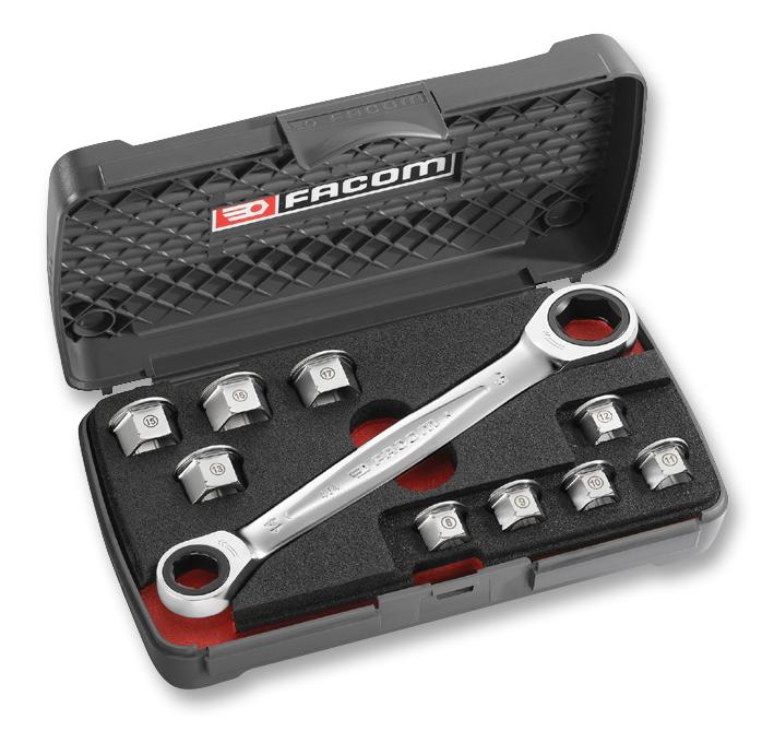 Facom 464.j1Pb Wrench, 11-In-1 Ratchet Set