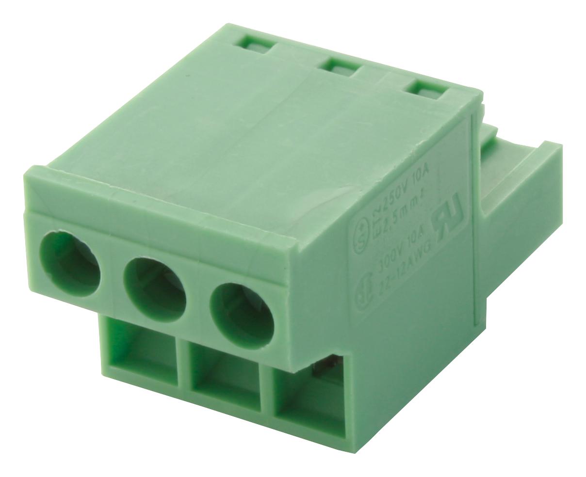 Phoenix Contact 1777293 Terminal Block, Pluggable, 3Pos, 12Awg