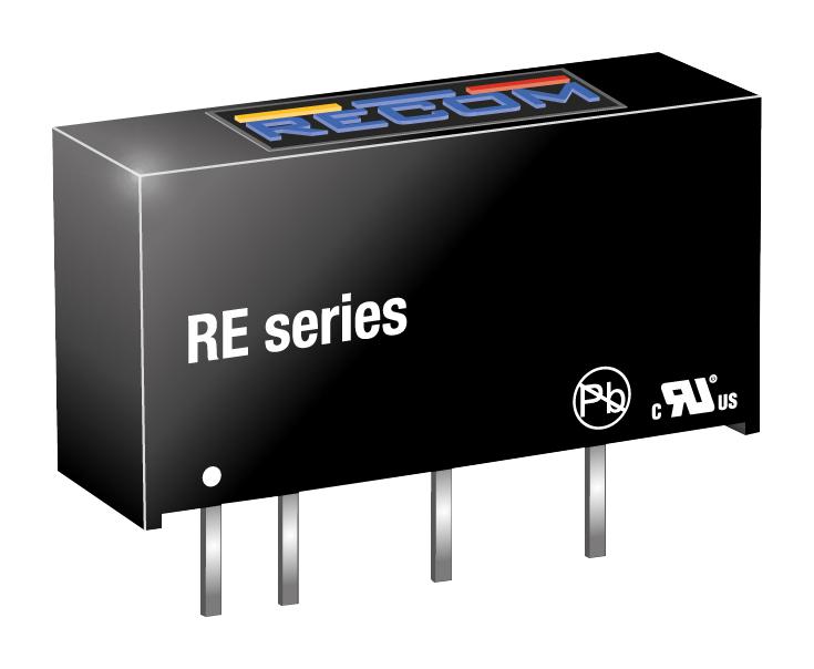 RECOM Power Re-1212S Dc/dc, Unreg, 1W, 1Kv, 12V, Sip7