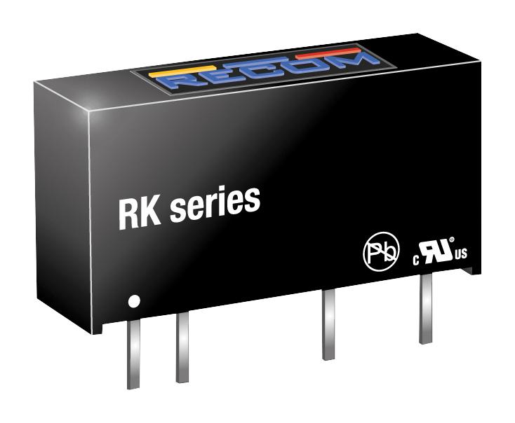 RECOM Power Rk-2412S Dc/dc Conv, 1W, 12V, 0.084A, Sip