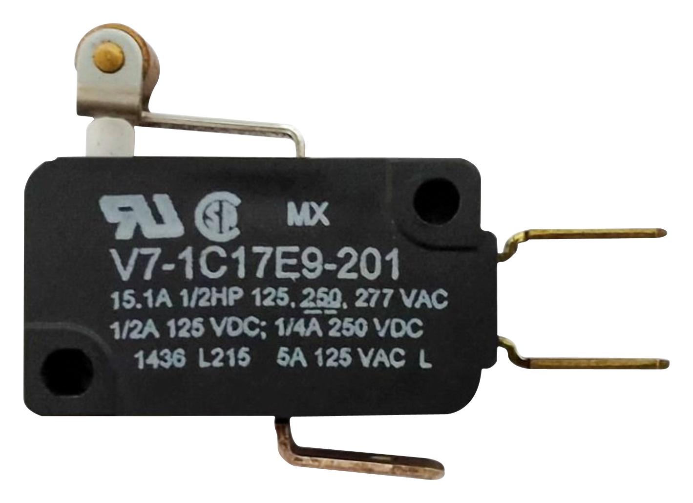 Honeywell/partner Stock V7-1C17E9-201 Microswitch, Miniature