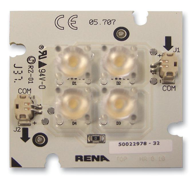 Simpleled 05707R888880066Caxh Square, 4 Led, Ww, 3000K, 264Lumen