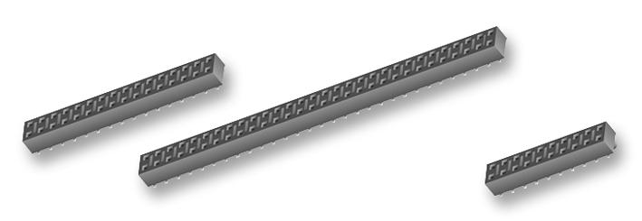 Samtec Hle-120-02-L-Dv-Te . Connector, Rcpt, 40Pos, 2Row, 2.54mm