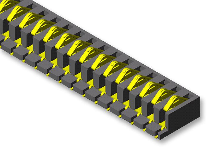 Samtec Sib-108-02-F-S-Lc . Spring Loaded Connector, 8Pos, 1Row, 2.54mm