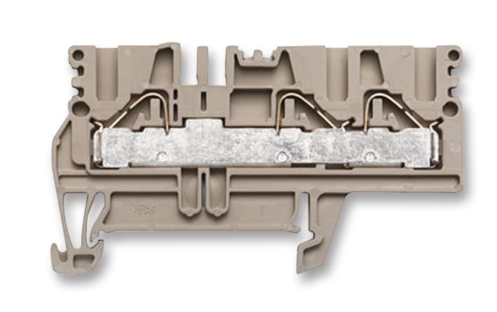 Weidmuller 1896120000 Terminal Block, Din Rail, 3Pos, 00Awg