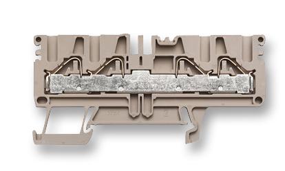 Weidmuller 1896130000. Terminal Block, Din Rail, 4Pos, 00Awg