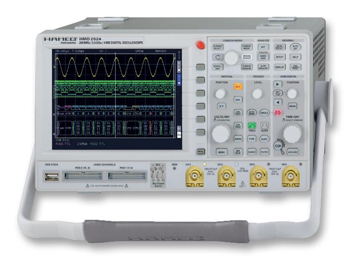 Rohde & Schwarz R&s Hmo2524 Oscilloscope, 4Ch, 250Mhz, 2.5Gsps