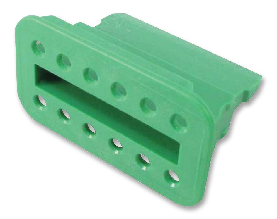 Deutsch Connectors / Te Connectivity W12S-P012 Wedgelock, For Dt Plugs, Green, 12Way