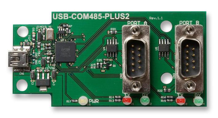 FTDI Usb-Com485-Plus2 Mod, Usb Hs To Rs485, 2 Ch, Ft2232H