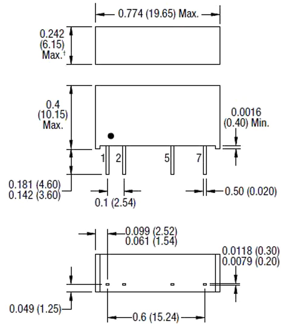 MEV1S4815SC Murata Power Solutions, Isolated Through Hole DC/DC ...