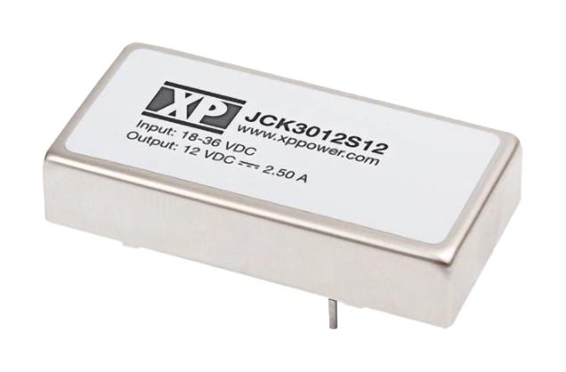 XP Power Jck3012S12 Dc/dc Converter, 30W 2X1 Single O/p