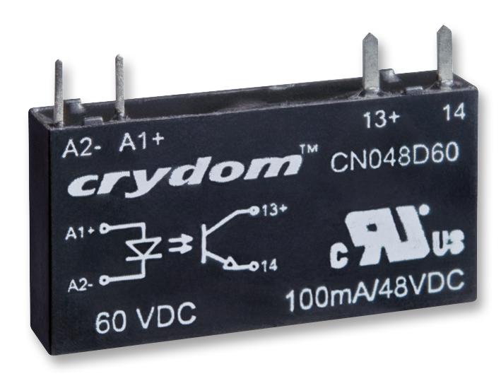 Sensata/crydom Cn048D24 Ssr, Sip, 48Vdc/0.1A, 24Vdc Input