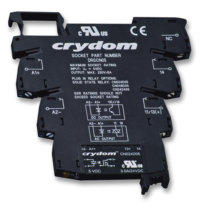 Sensata/crydom Dra-Cn240A24 Ssr, Din Rail Assy, 240 Volts