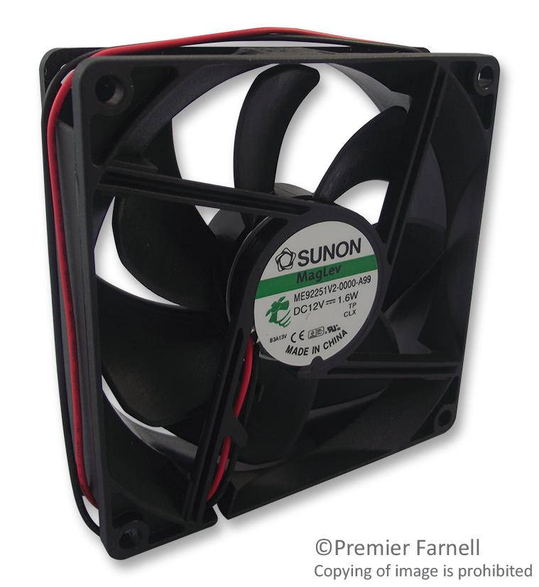 Sunon Me92251V2-0000-A99 Fan, 92mm, 12Vdc