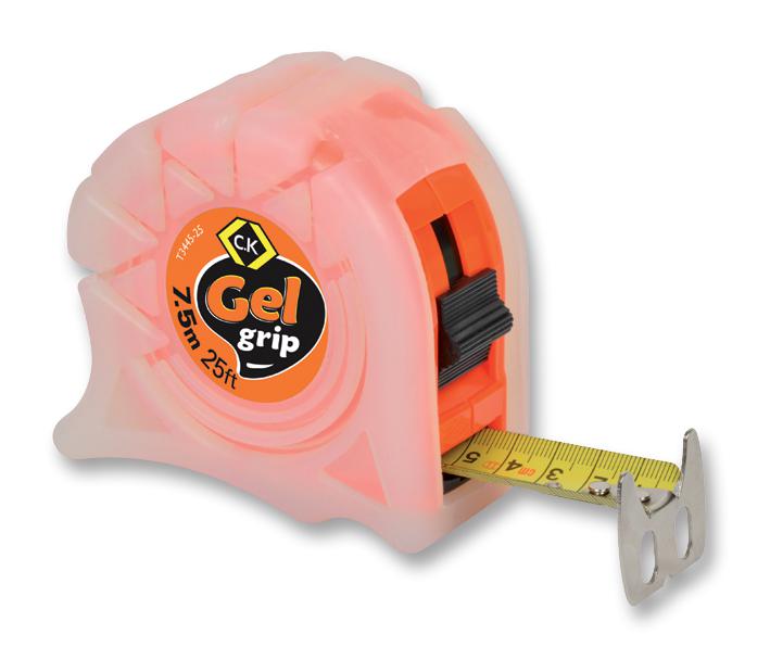 Ck Tools T3445-25 Gel Tape Measure 7, 5M/25Ft Orange