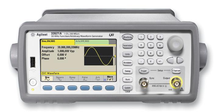 Keysight Technologies 33521A W/ Opt 400 Arbitrary W/f Generator 1 Ch 30 Mhz