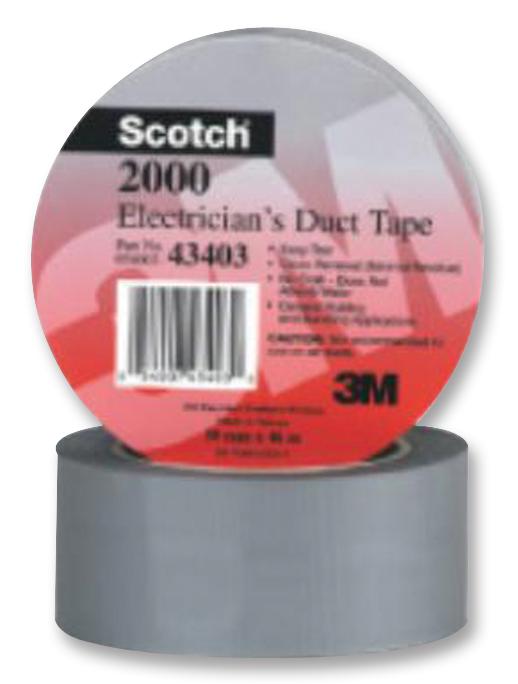 3M 2000 50mm Electrical Insultape, Pvc, 46M X 50.8mm