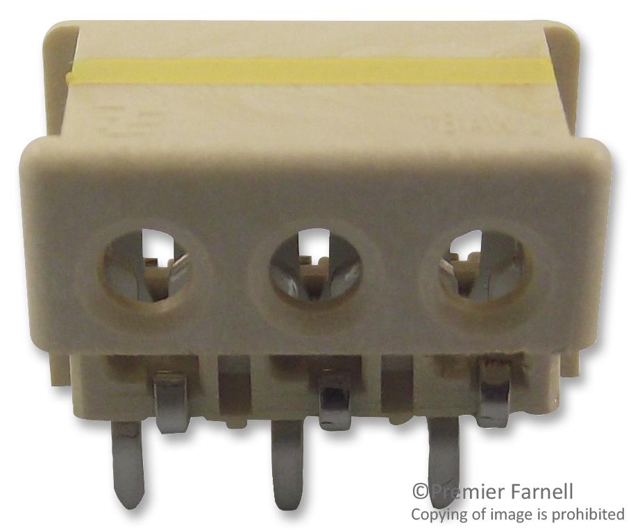 Te Connectivity 2106751-3 Connector, Yellow, Th, 18Awg, 3Way