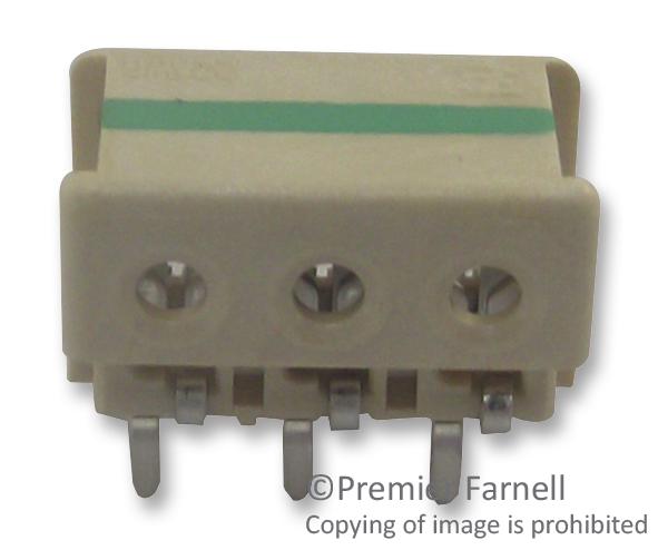 Te Connectivity/partner Stock 1-2106751-3 Connector, Thru Hole-Idc, 3 Pos, 20Awg