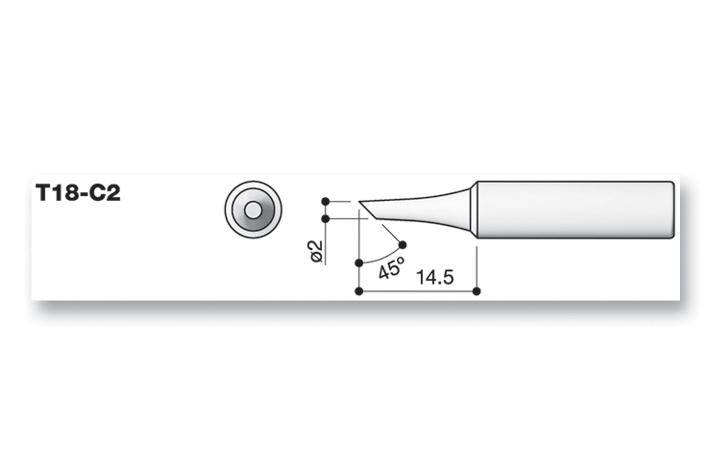 Hakko T18-C2 Tip, Soldering, 2C