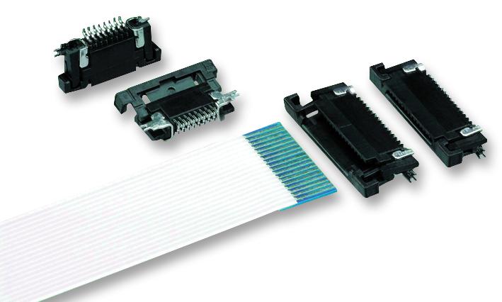 Amphenol Communications Solutions Sfv28R-1Ste9Hlf Fpc/ffc, 0.5mm, R/a, Bottom, 28Way