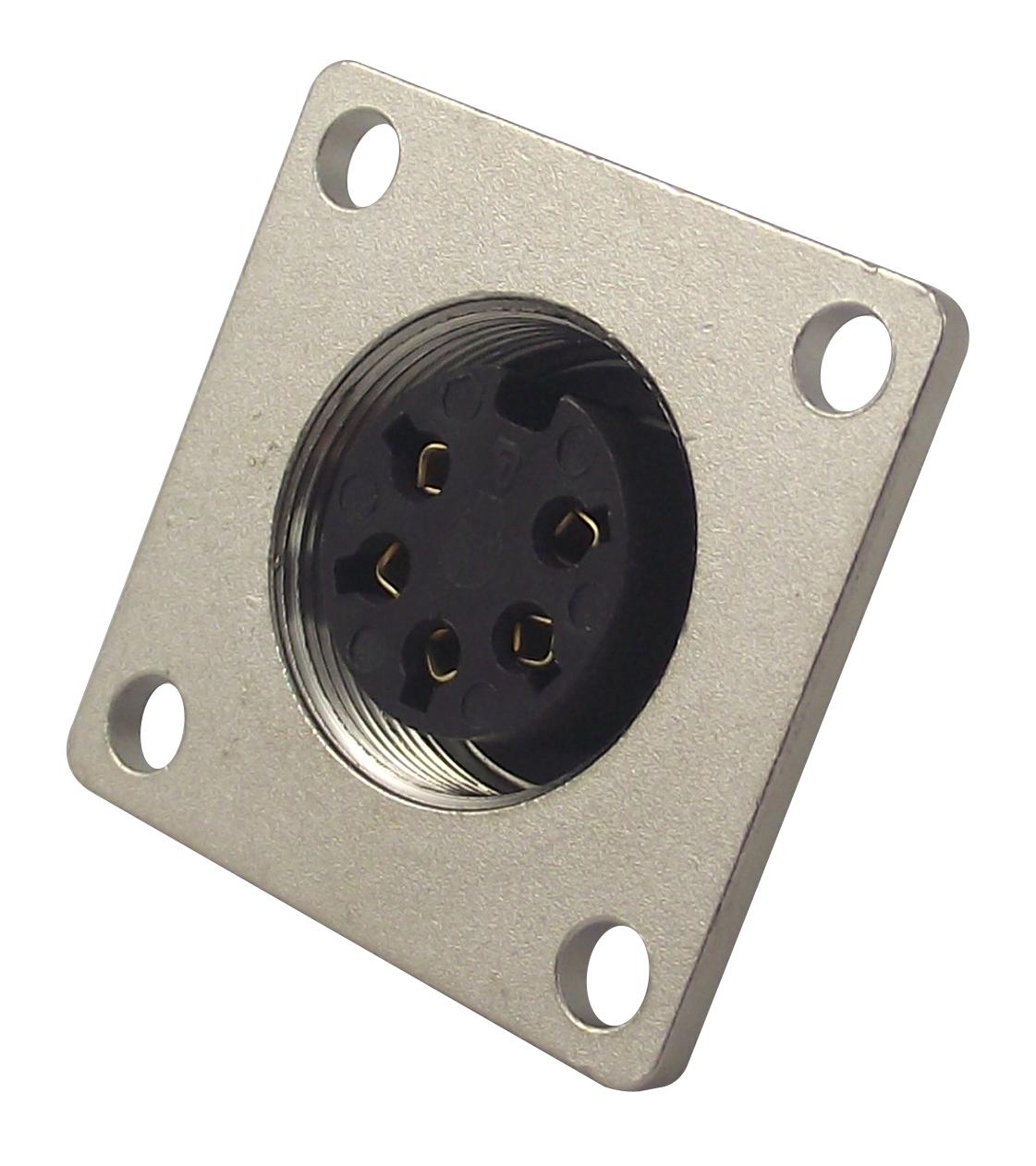 Lumberg 0308 05-1 Socket, Flange Chassis, Aisg, 5 Way