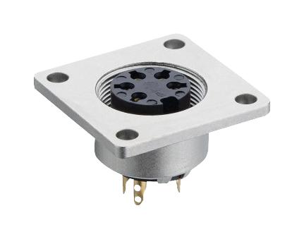 Lumberg 0308 08 Socket, Flange Chassis, 8 Way