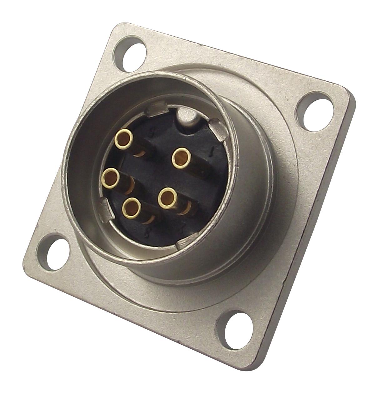 Lumberg 0318 05-1 Plug, Flange Chassis, Aisg, 5 Way