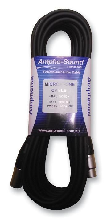 Amphenol Sine/tuchel Ca01-02-A-009 Lead, Xlr, Microphone, 9M