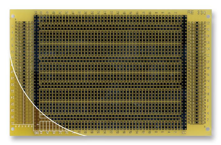 Roth Elektronik Re330-Lf Labor Card, Fr4, Rm 2,54 Mm