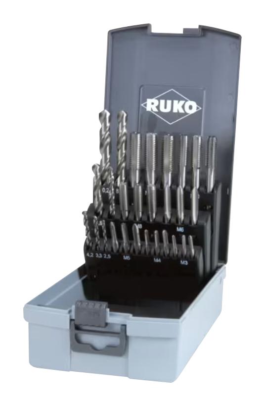 Ruko 245003Ro Hand Tap Set, Hss, 29-Pc