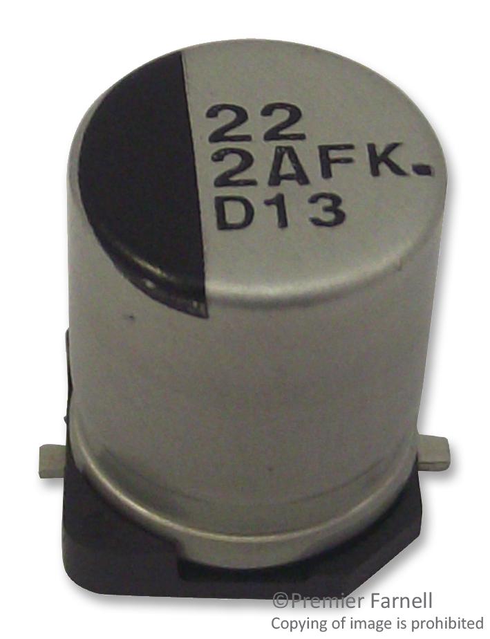 Panasonic Eeefk2A220P Capacitor, 22Îf, 100V, Radial, Smd