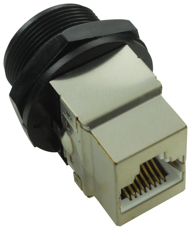 Multicomp Pro 2Tj3003-W05100 Rj45 Pass-Thru Jack, Cat5E, Stp, 8P,ip67