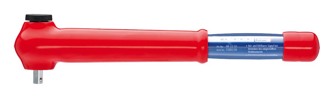 Knipex 98 33 50 Torque Wrench, 3/8, 1000V-Insulated